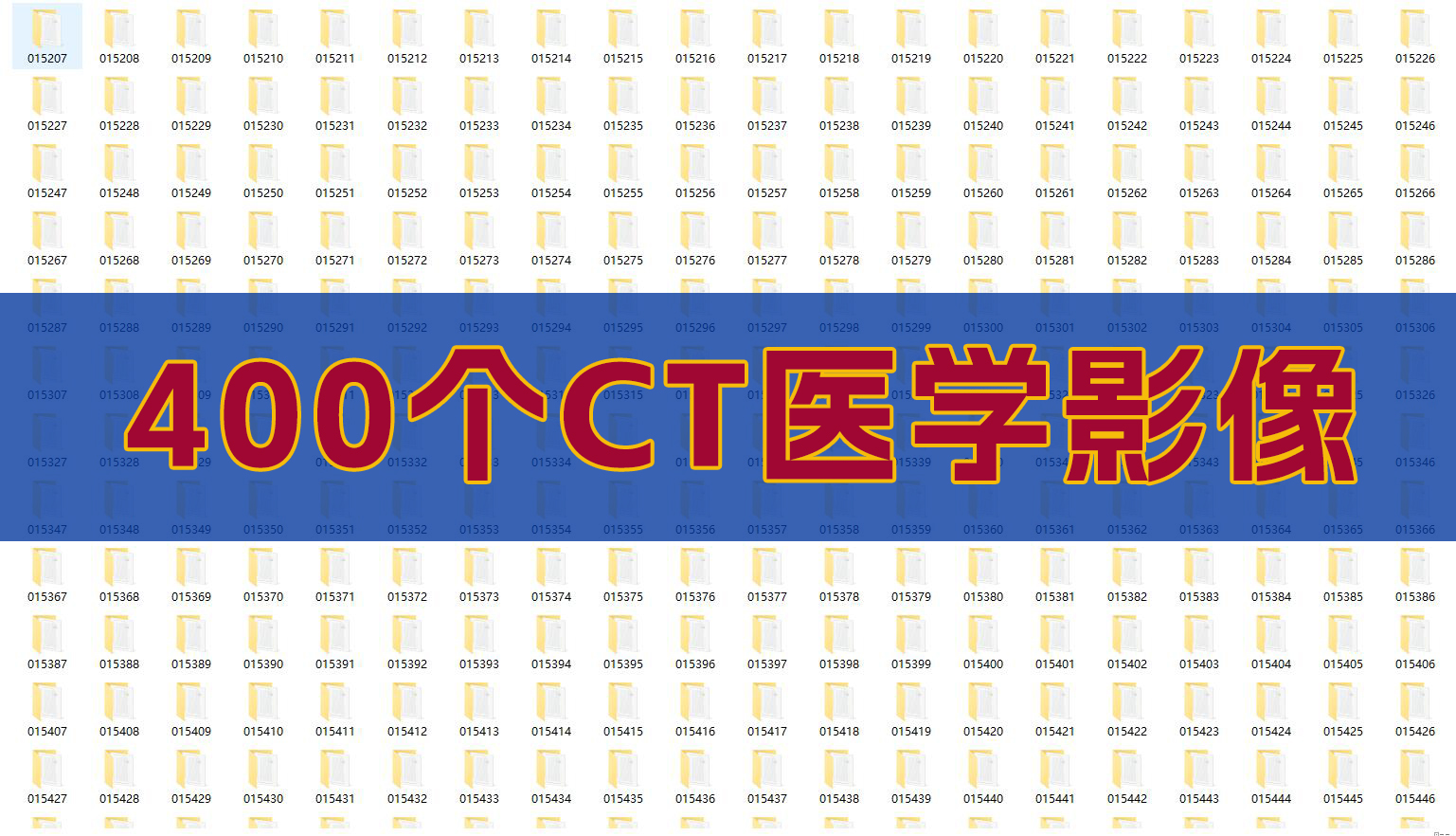 400个医学CT影像AI模型训练数据
